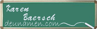 Karen Baersch Visitenkarte